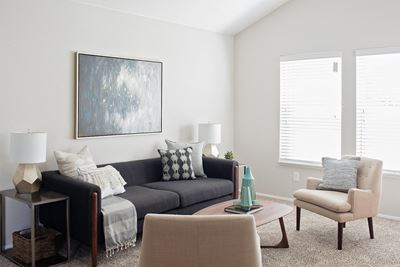 Passage Apartments Model Living Room